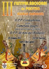 III FESTIVAL NACIONAL DE PLECTRO EN AZUAGA. (Podcast) - www.poderato.com/madorobla