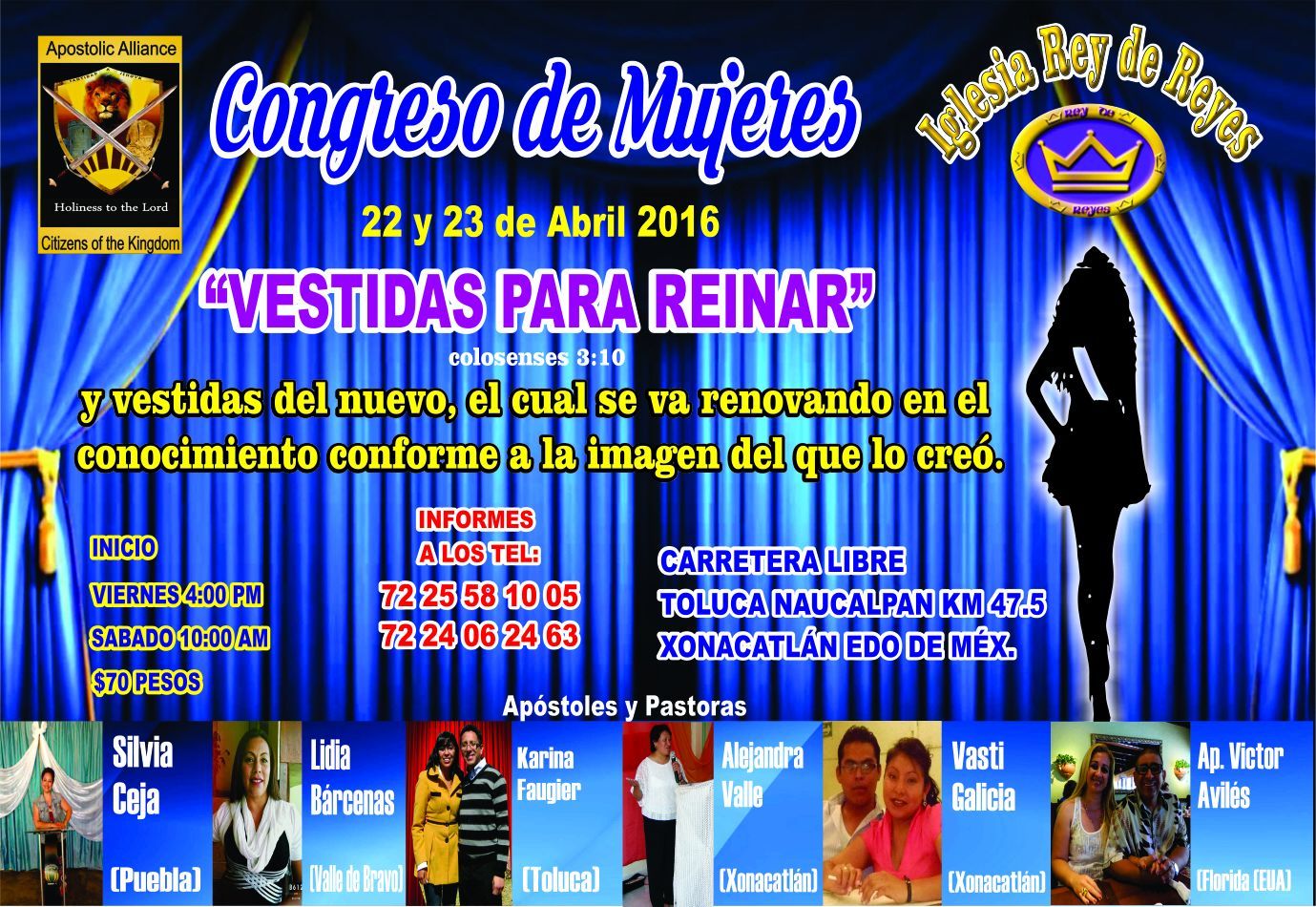 CONGRESO DE MUJERES VESTIDAS PARA REINAR IGLESIA REY DE REYES XONACATLAN (Podcast) - www.poderato.com/rcfaugier